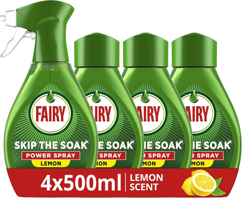 Fairy skip the soak dish - soak, spray