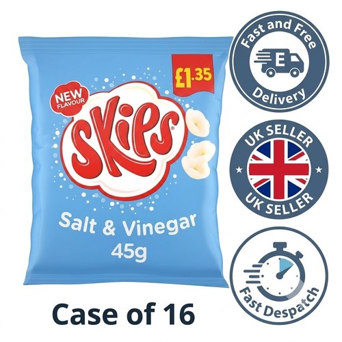 Skips salt vinegar crisps - skips, &