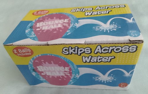 Skips across water bounce - across,