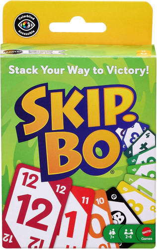 Skip card game - for, 7+