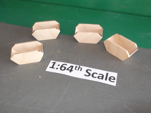 Wooden model truck load 64th - truck, 1:64th